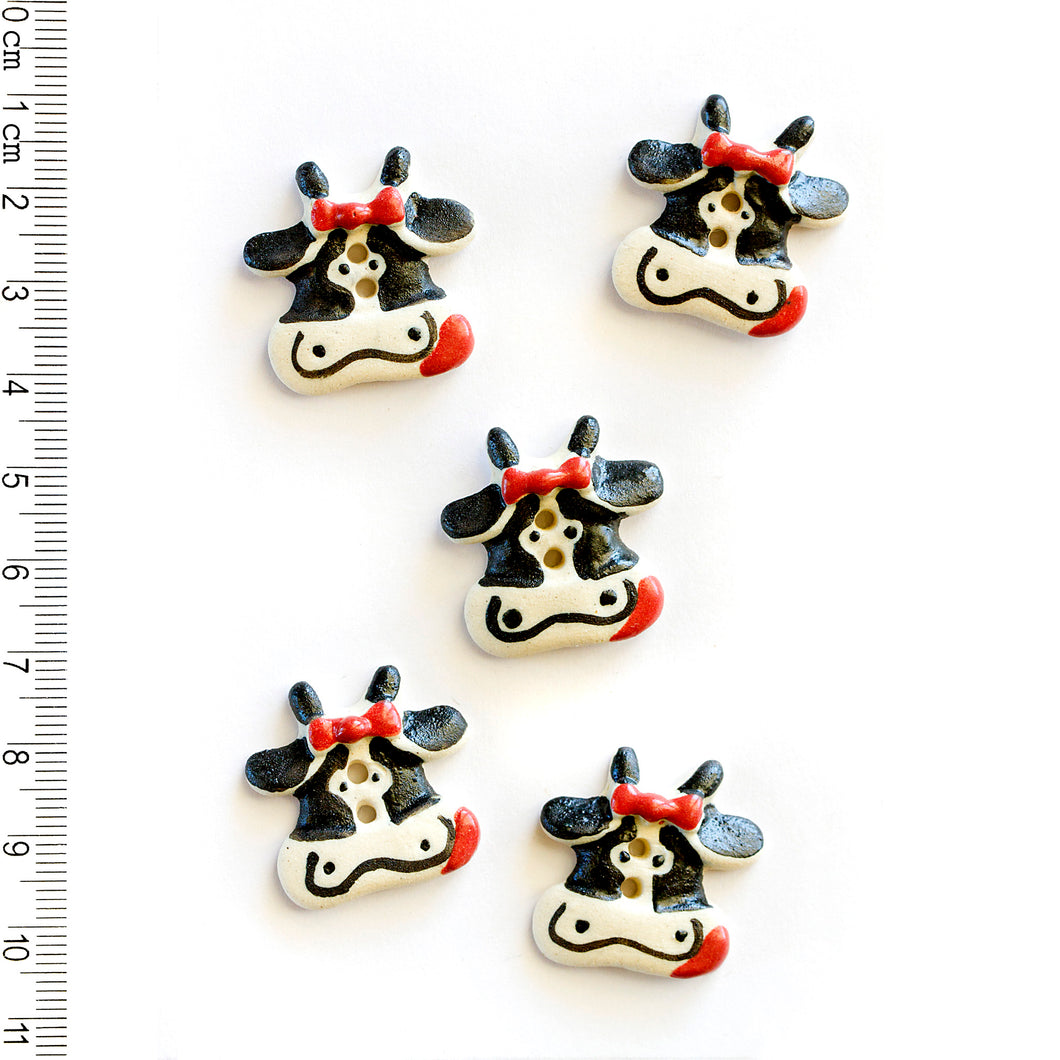 x50 Cute Cow Buttons