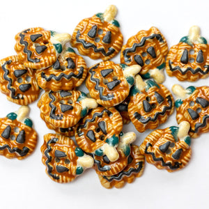 x50 Halloween Pumpkin Buttons