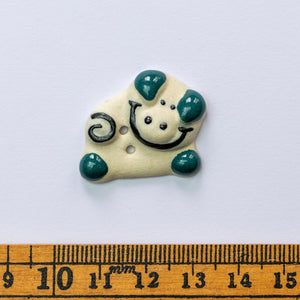 x50 Dark Green Pig Buttons