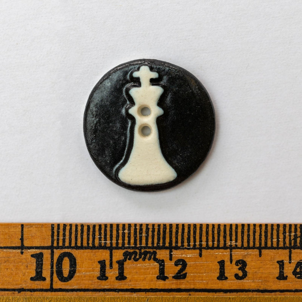 x50 White Chess Piece Buttons